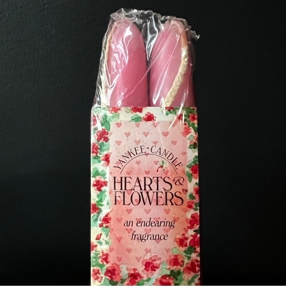 Yankee Candle Co Hearts and Flowers Taper Candles  Discontinued - Picture 6 of 6